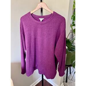Womens Orvis Purple Sweater Pullover